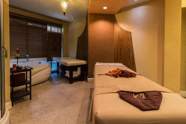 Massage room in a spa salon