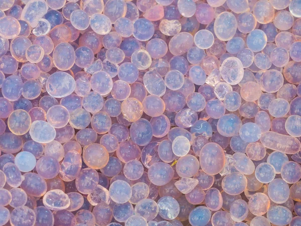 Close up blue and purple silica gel