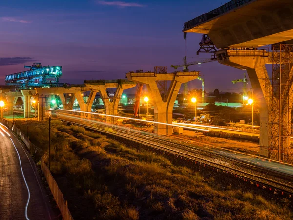 Express way construction site