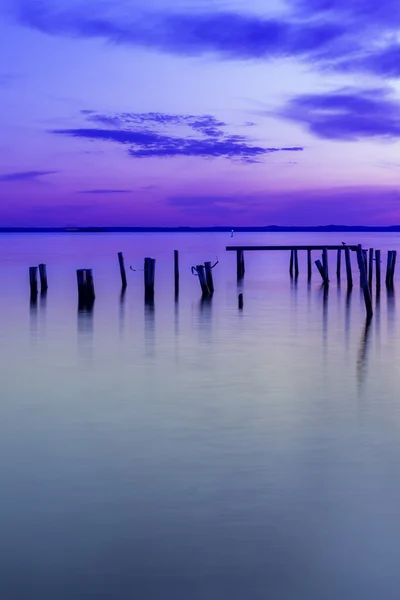 Tranquil ocean scene at twilight