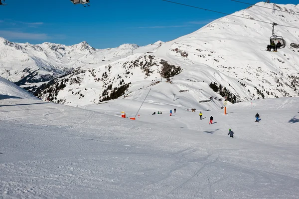 Ski area in Mayrhofen, Austria