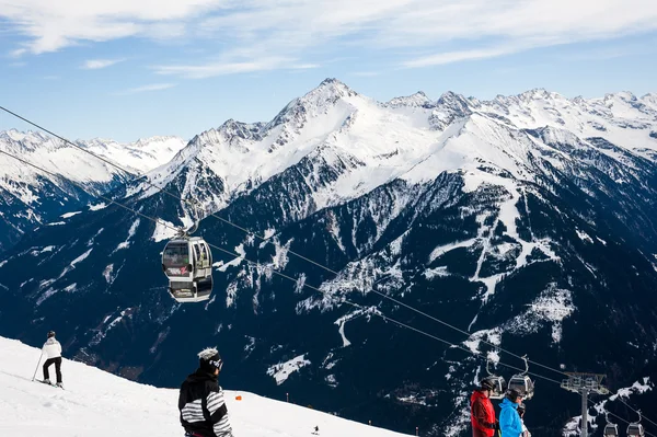 Ski area in Mayrhofen, Austria