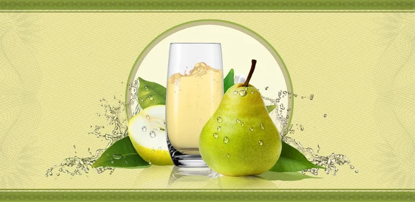 Juicy pear fruit, Card.
