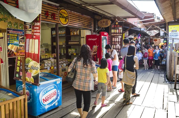 The Penang culture heritage of lifestyle and environment at the Lim Jetty, Penang, Malaysia.