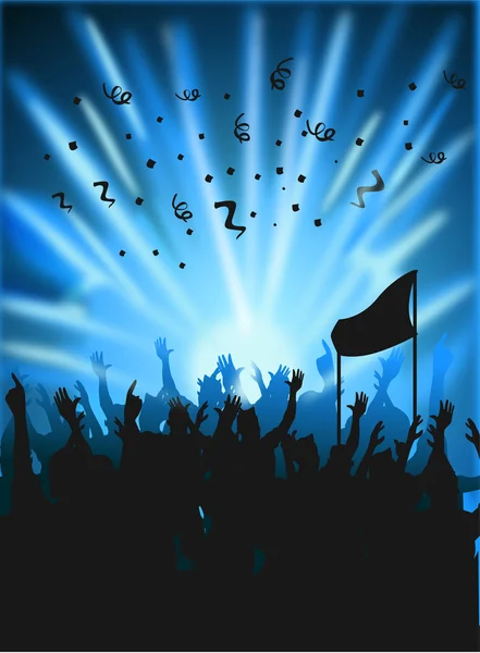 Cheering crowd clipart