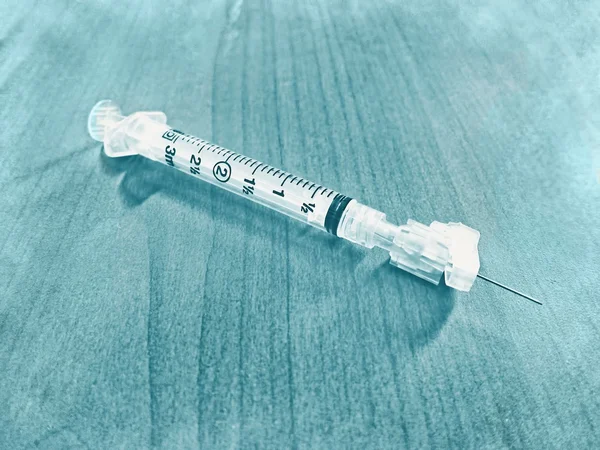 Single syringe for vaccination immunization injections shots medical medicine