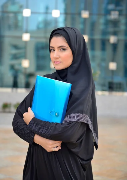 Emarati Arab Business woman outside the office