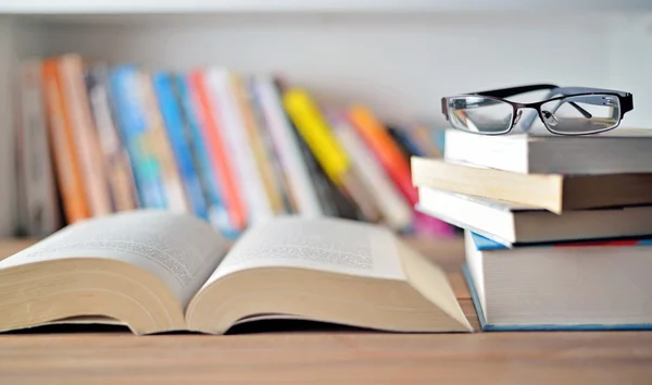 Books on table