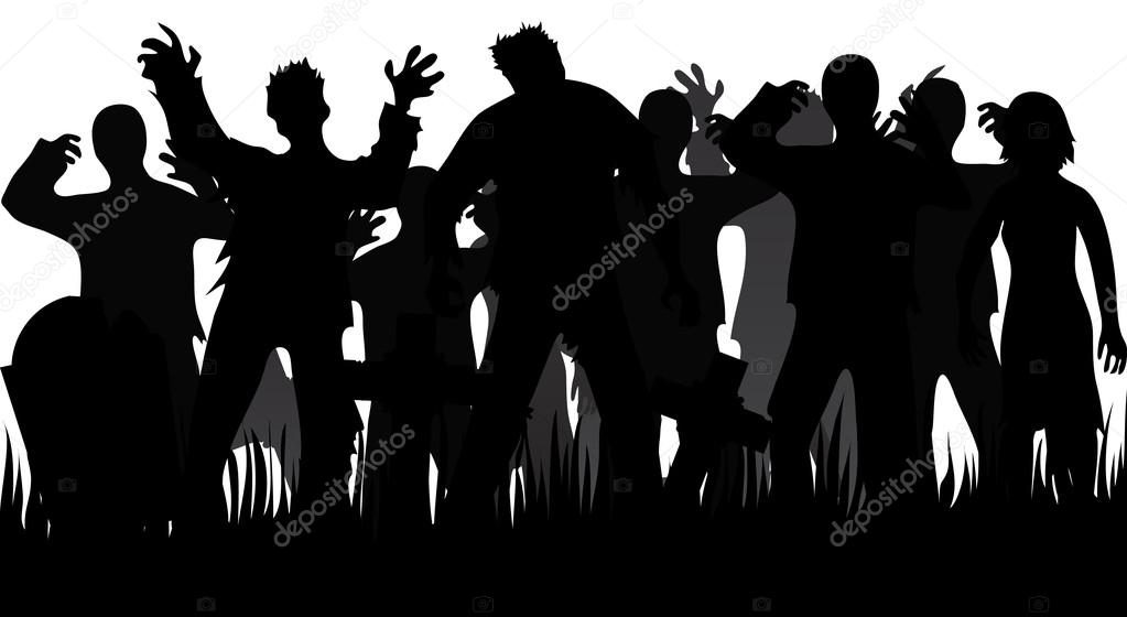 zombie silhouette clip art - photo #39
