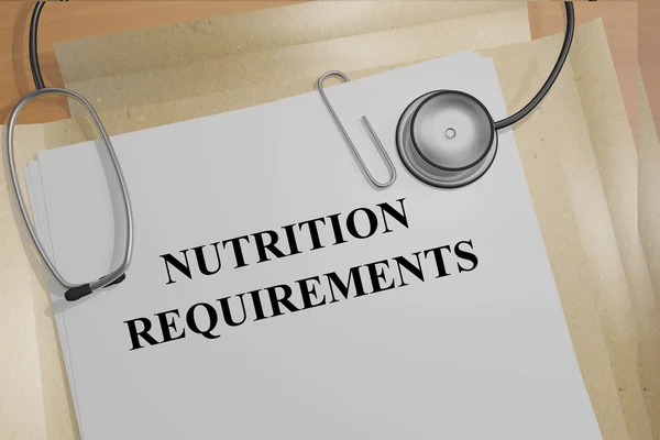 Nutrition Requirements medical concept
