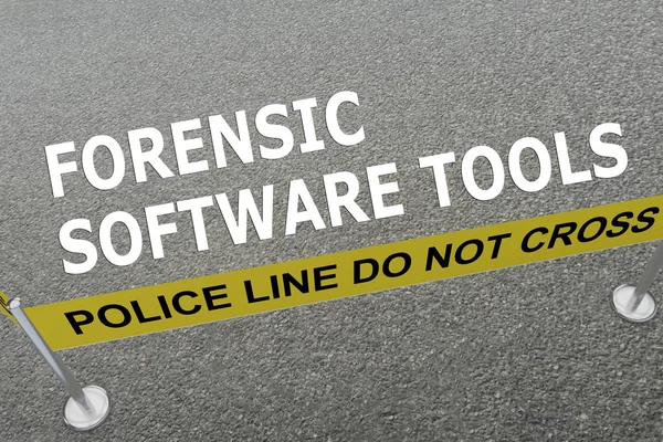 Forensic Software Tools police concept