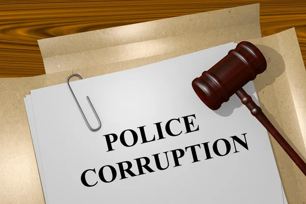 Police Corruption concept