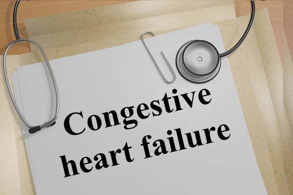 Congestive heart failure concept