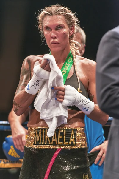 After the WBC title match between Mikaela Lauren (SWE) vs Klara