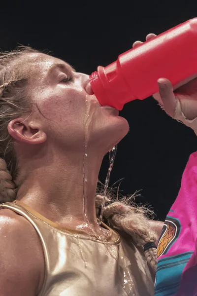After the WBC title match between Mikaela Lauren (SWE) vs Klara