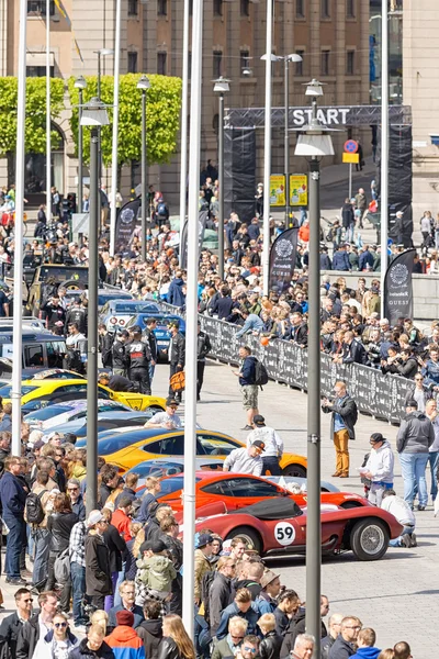 Gumball 3000 custom car at display on the streets of Stockholm