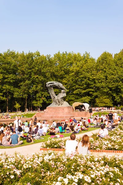 Open-air piano concert in Royal Lazienki Park, Warsaw