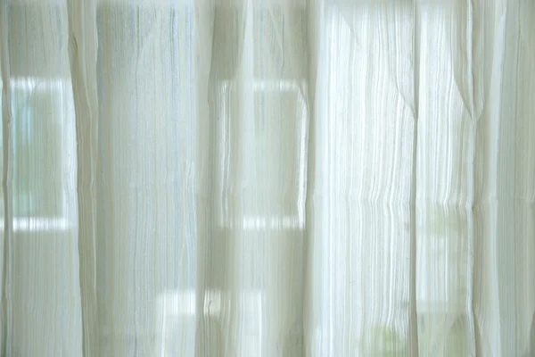 Curtain on the window, see through outside