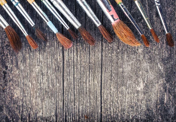 Brushes for painting close-up