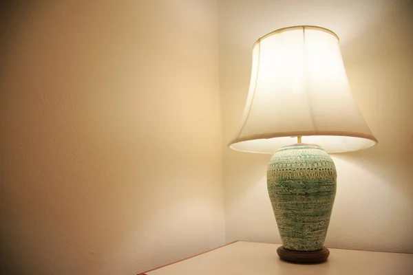 Vintage lamp on the room, Romantic feeling in private room, Interior equipment of house.