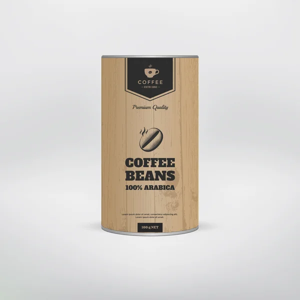 Mockup coffee packaging.