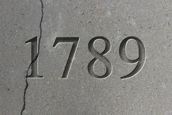 Engraved Historical Year 1789