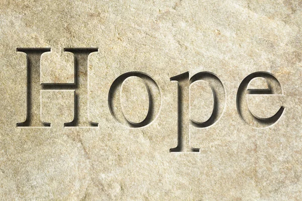 Engraved Word Hope