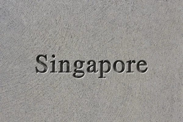 Engraved City Singapore