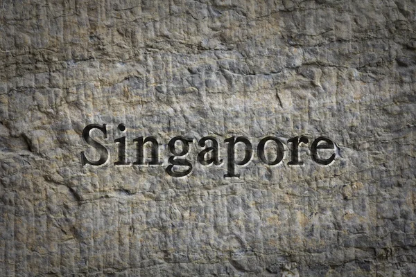 Engraved City Singapore