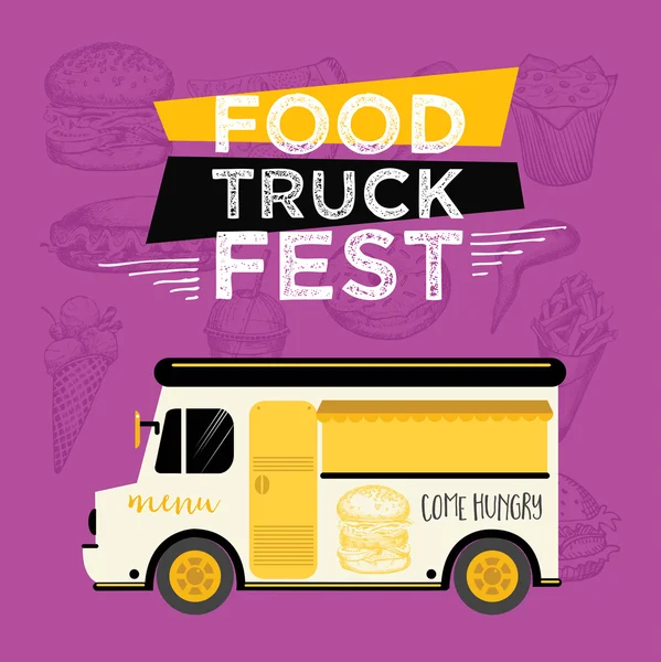 Food truck party invitation