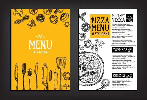 Cafe menu restaurant brochure