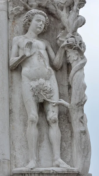 Biblical figure Adam statue