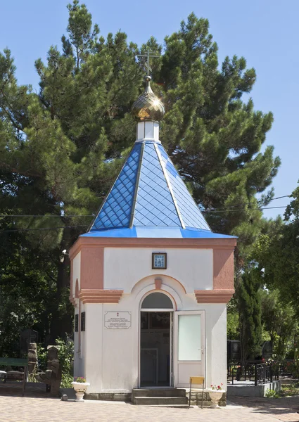 Memorial Chapel of St. Nicholas in memory of tragically killed residents of the resort town of Gelendzhik built works of Timofei G. Hochopulo family. Gelendzhik, Krasnodar region, Russia