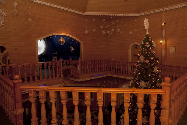 Interior of the second floor of the house Father Frost