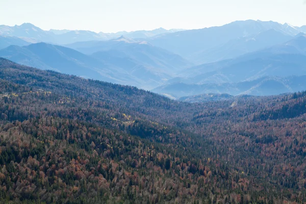 Colorful autumn in the mountains and valleys