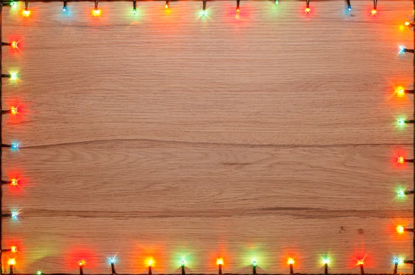 Christmas lights frame