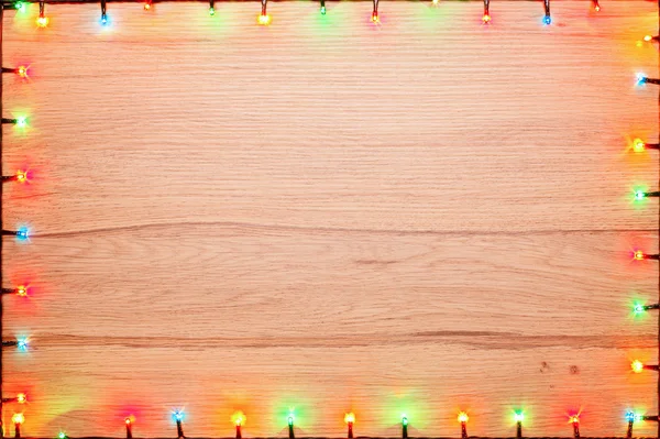 Christmas lights frame