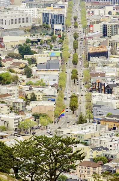 Aerial view of Market Street, Castro, San Francisco