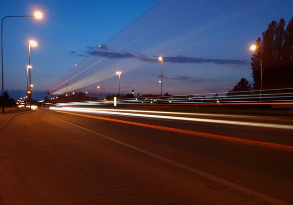 Night artery of the city.