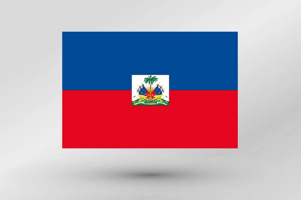 Flag Illustration of the country of  Haiti