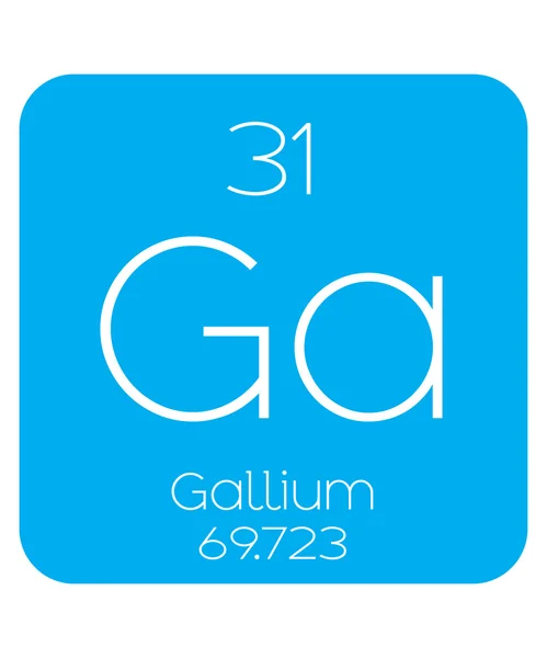 Informative Illustration of the Periodic Element - Gallium