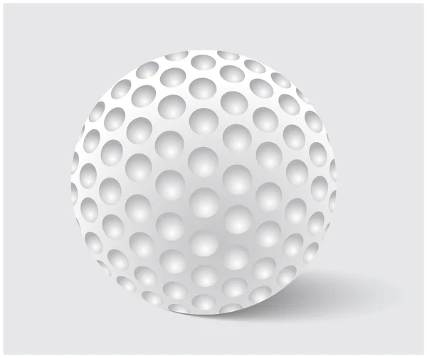Golf ball realistic vector. Image of single golf equipment, ball illustration isolated on grey background with shadow
