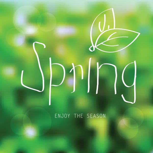 Vector spring landscape background