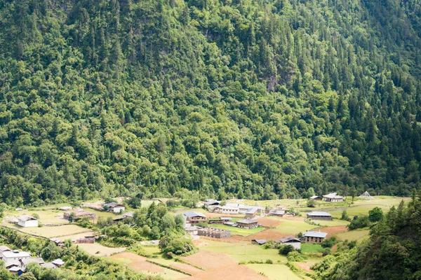 YUBENG, CHINA - Aug 8 2014: Yubeng Village. a famous landmark in the Tibetan village of Deqin, Yunnan, China.