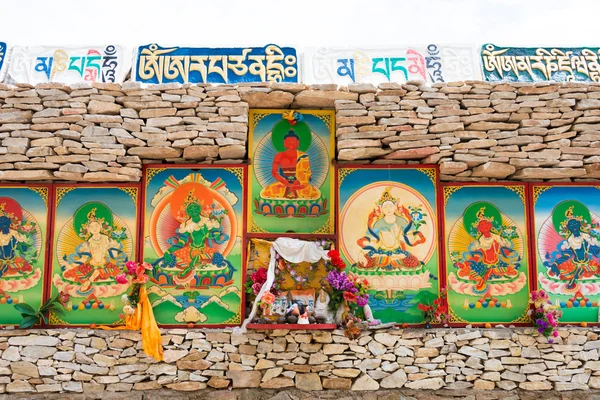 YUSHU(JYEKUNDO), CHINA - Jul 13 2014: Mani Temple(Mani Shicheng). a famous landmark in the Tibetan city of Yushu, Qinghai, China.