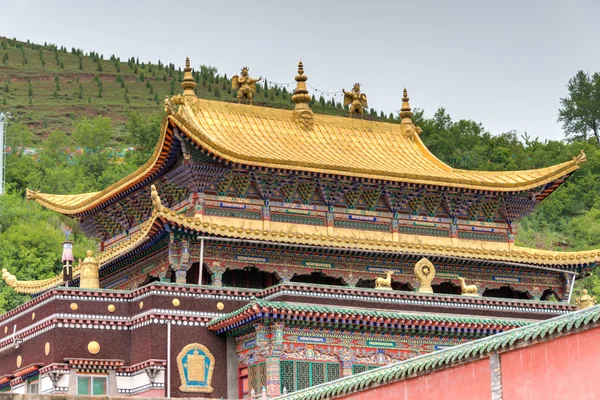 XINING, CHINA - Jun 30 2014: Kumbum Monastery. a famous landmark in the Ancient city of Xining, Qinghai, China.