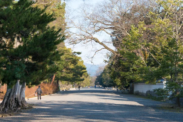 KYOTO, JAPAN - Jan 11 2015: Kyoto Gyoen Garden. a famous historical site in the Ancient city of Kyoto, Japan.