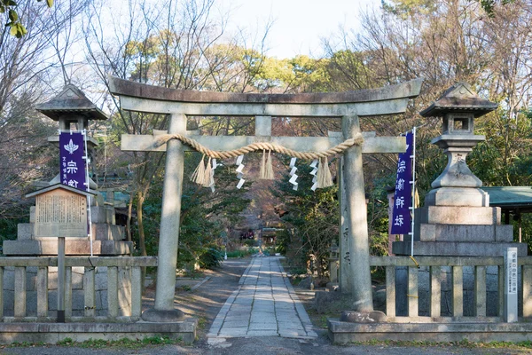 KYOTO, JAPAN - Jan 11 2015: Munakata Shrine of Kyoto Gyoen Garden. a famous historical site in the Ancient city of Kyoto, Japan.