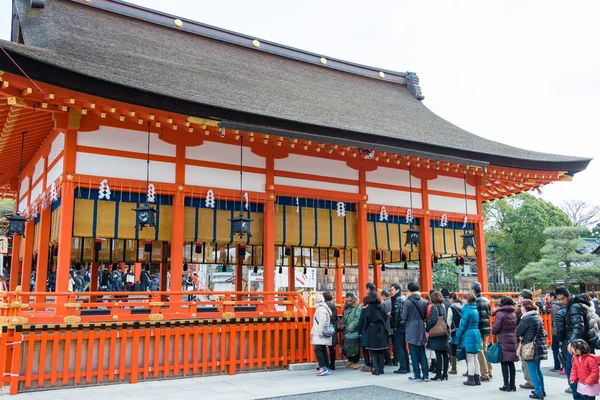 KYOTO, JAPAN - Jan 11 2015: Fushimi Inari-taisha Shrine. a famous shrine in the Ancient city of Kyoto, Japan.