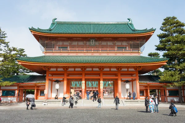 KYOTO, JAPAN - Jan 12 2015: Heian-jingu Shrine. a famous shrine in the Ancient city of Kyoto, Japan.